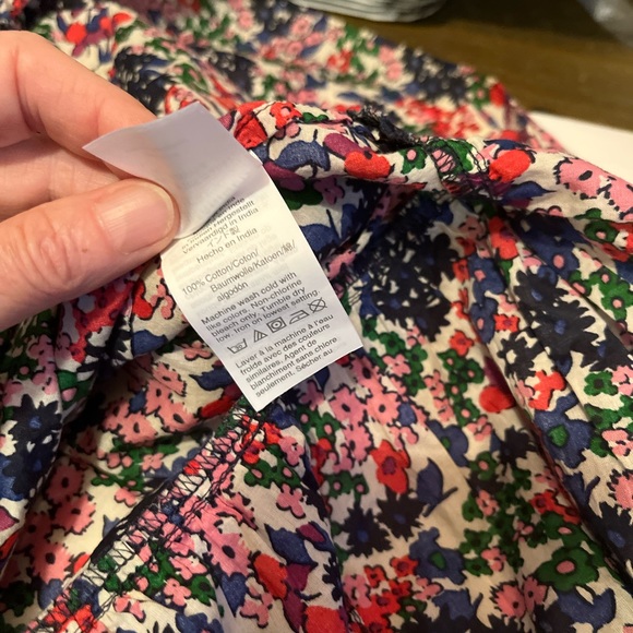 J. Crew size L Smocked dress in watermark floral print - Picture 9 of 10